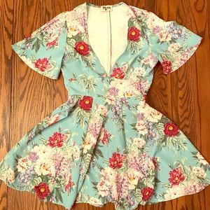 Show Me Your MuMu floral mini dress